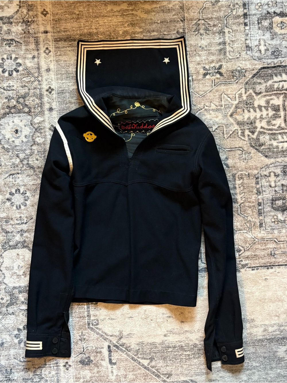 Vintage 1950s/1960s U.S. Navy sailor uniform shirt - wool, jacket, crackerjack - Picture 2 of 16